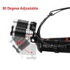 T20 LED Headlamp High Lumen 3/5 LED Light Ultra Bright Headlight USB Rechargeable 4 Modes Flashlight Waterproof Fishing Hunting